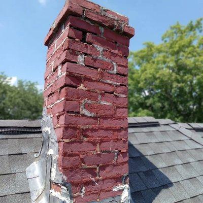 Chimney before rebuild