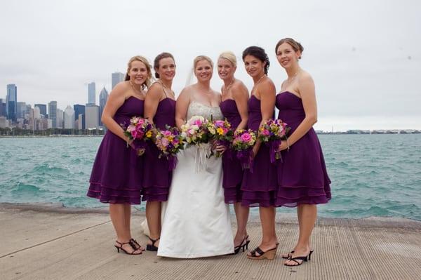 Downtown waterfront wedding