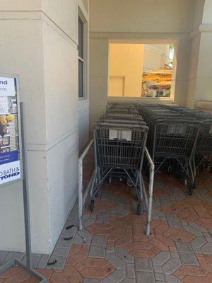 carts outside