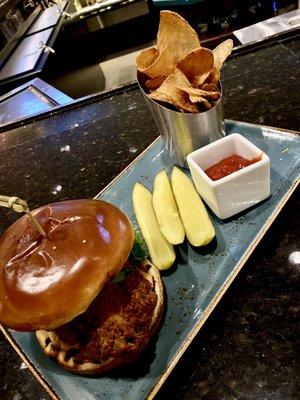 Buttermilk Fried Chicken Sandwich - chipotle aioli, housemade spicy pickles, brioche roll