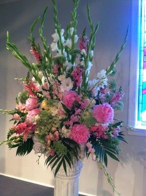 Beautiful arrangement in the church