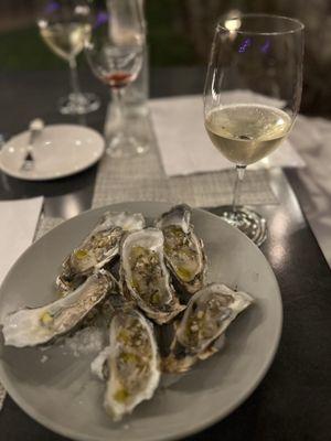 Oysters paired with a Riesling