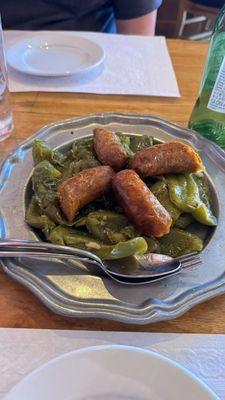 Italian Peppers & Sausage. Fantastic!