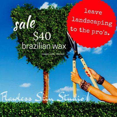 From brows to Brazilians let us take care of your waxing needs.