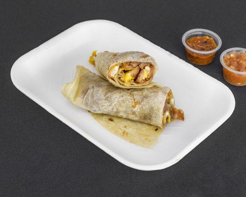 Burrito a la plancha- ham and eggs