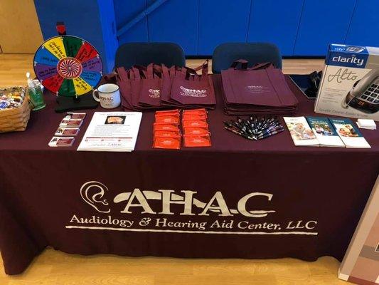 We love going to health fairs to meet the community and raise awareness of hearing loss!  Better hearing is better quality of life!