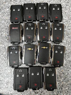 A lot of GM fobs in stock