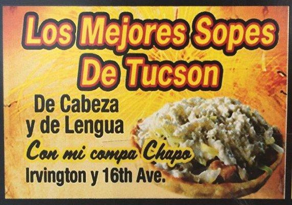 Los mejores sopes y tacos de tucson.