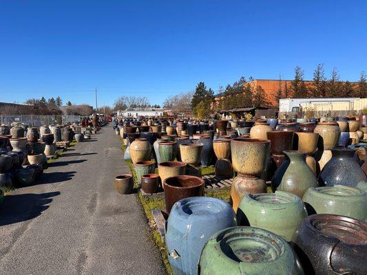 Outside pots