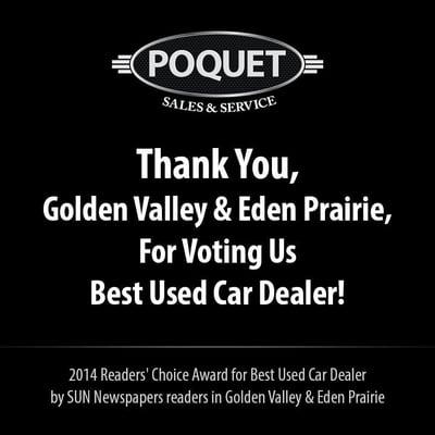 Poquet Awarded Readers' Choice Award for Golden Valley and Eden Prairie