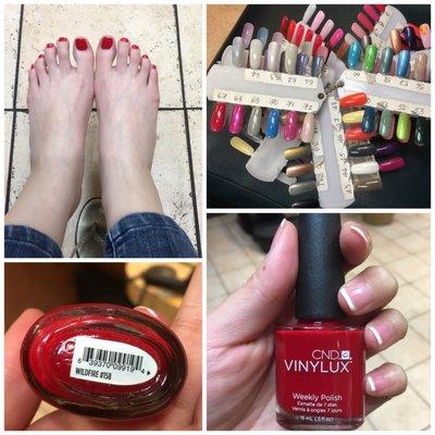 Great job on my pedi and mani!