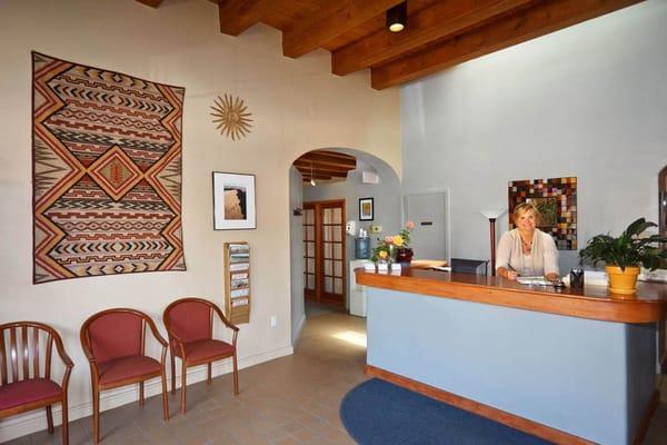 Reception area, McKenzie St. clinic