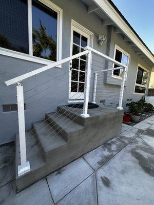 Beautiful Cable Hand Railing Installed in Brea, CA.