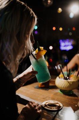 Blue Hawaiian cocktail