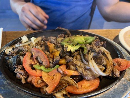 Beef fajitas