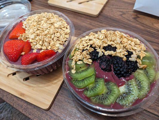 Left: central sq bowl, right: dragon bowl