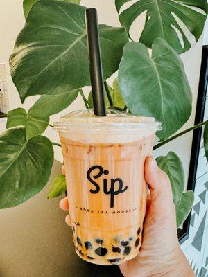 Thai Milk Tea with Boba