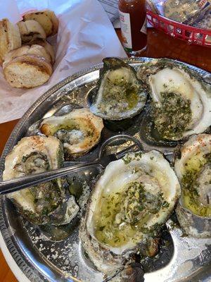 Chargrilled oysters