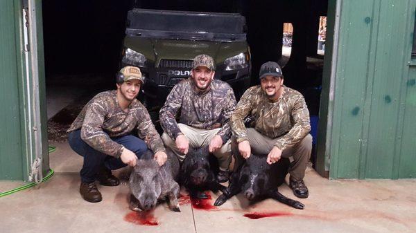 The guys with their hogs