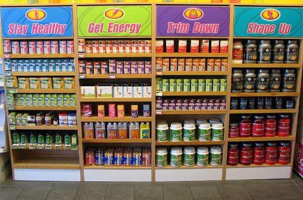 Great selection of vitamins & supplements.