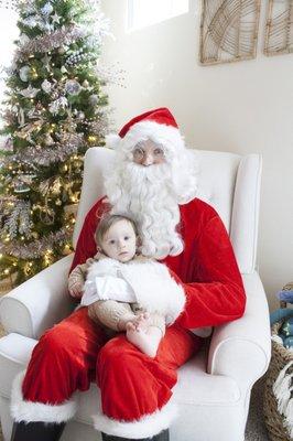 Santa suit, beard and glasses from A Chorus Line.