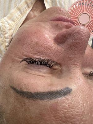 Eyelashes extensions