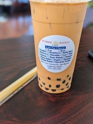 Thai Iced Tea with Boba