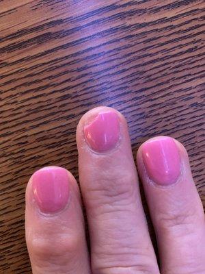 4 days after nails were done. So upsetting I wasted time and money at this place.