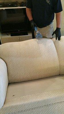 Cotton sofa cleaning