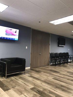 Newly expanded waiting room !