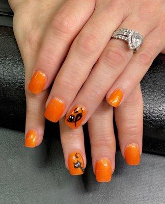 Nail designs.