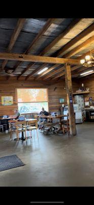 Inside dining area