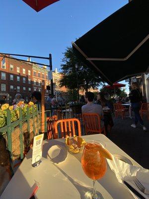 Aperol Spritz with a nice view