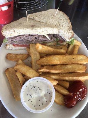 Roast Beef and pepper jack.