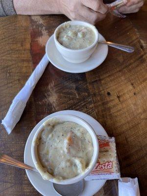 Chicken dumpling soup. Yum.