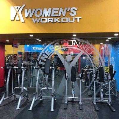 Women's Only Workout Area.