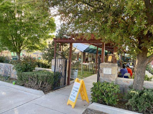 Entrance to the winery