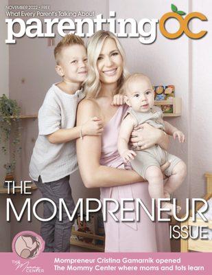 The Mommy Center CEO on the cover of Parenting OC as the mompreneur of the year