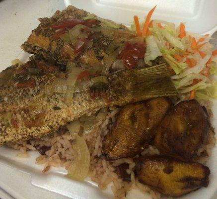 Stew fish with Rice & Peas