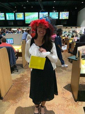 Took 2nd place at the Derby hat contest!