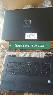 LCD Back cover replacement HP  OEM parts