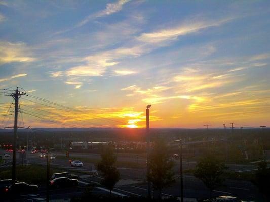 Sunset from our table on the 2nd level balcony