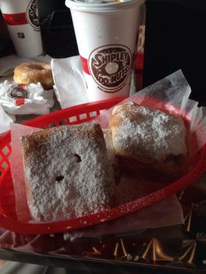 Beignets and donuts.