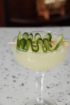 STAY COOL BABY! -ketel one vodka * il tramonto limoncello * cucumber-lemon * topped with prosecco