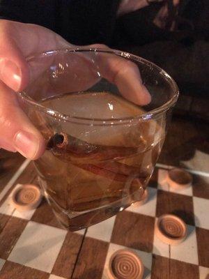 Smoky old fashioned