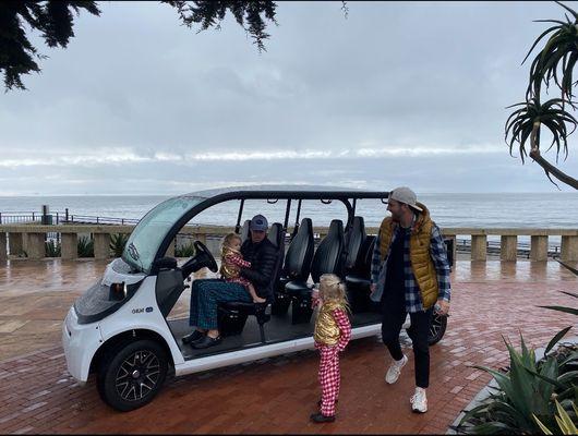 Golf cart in Santa Barbara