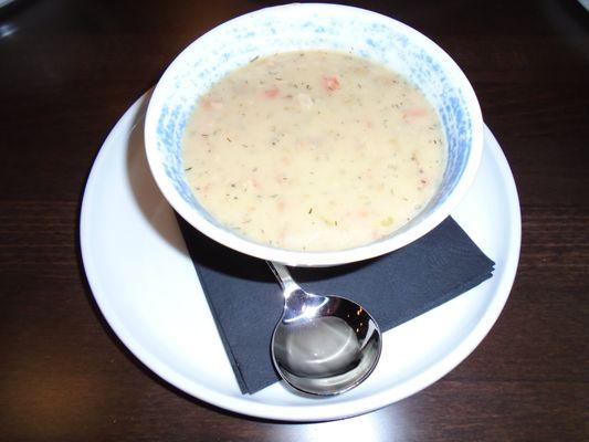 New England Clam Chowder Soup.