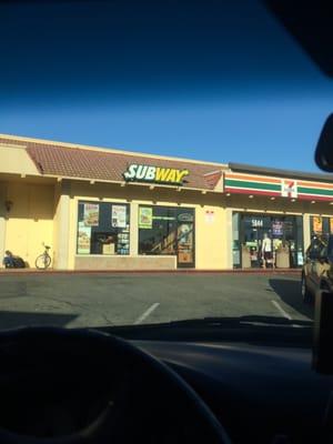 Front of subway store