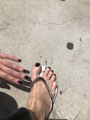 Mani pedi, thank you , Sandy