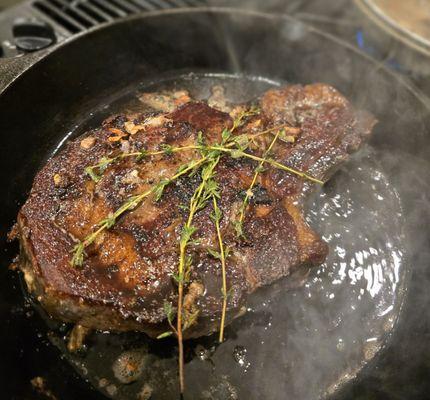 45 day dry aged ribeye. Freaking awesome!